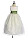 Organza Gathered Flower Girl Dress