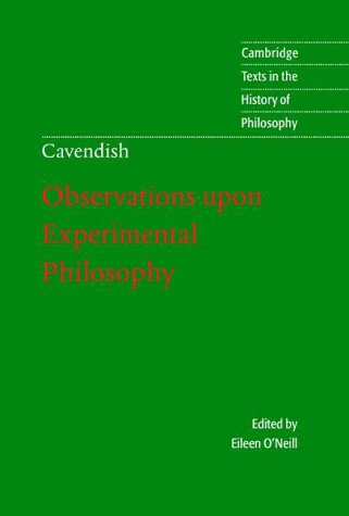 Margaret Cavendish: Observations upon Experimental Philosophy (Cambridge Texts in the History of Philosophy)
