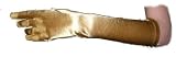 Adult 15 Long Elbow Length Lycra Satin Gloves Gold
