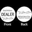 Set of 3 DAVID WILLIAMS Professional Collector's Dealer Button