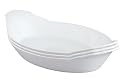 HIC Porcelain Oval Au Gratin 10-inch Set of 3