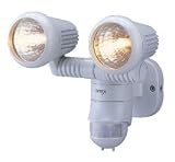 ライテックス(RITEX) 防雨センサーライトM ハロゲン100W×2 グレー M-2200の画像