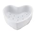 HIC 24-Ounce Porcelain Coeur A La Creme Dish, 7.25-Inch