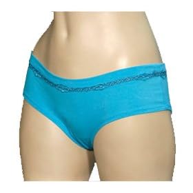 Mopas Intimates Spandex Bikini Boyshort Panty With Lace Designs