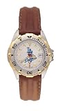 Los Angeles Dodgers All Star Ladies Black Leather Strap Watch