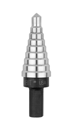 Irwin 10233 Unibit3 1/4-Inch to 3/4-Inch 3/8-Inch Shank Step Drill Bit