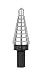 Irwin 10233 Unibit3 1/4-Inch to 3/4-Inch 3/8-Inch Shank Step Drill Bit