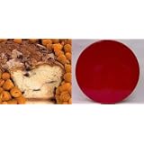 Golden Raspberry 10" Coffee Cake Red Gift Tin by Boba Tea Direct
