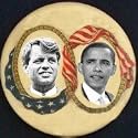 campaign pins pinbacks buttons obama and rfk 2 1/4"