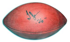 Thomas Jones Signed NFL Football
