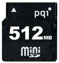 pqi 512MB miniSD Card (Mini SecureDigital)
