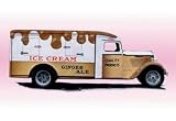 Framed Black poster printed on 20 x 30 stock. Ice Cream Truck
