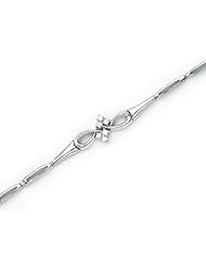 14K White Gold Diamond Bracelet