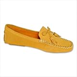 Women's San Francisco Loafer / Moccasin in Yellow Color: Baby Blue, Size: 9