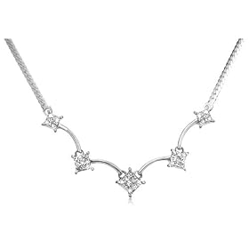 Diamond Necklace in 9ct White Gold