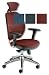 Adroit Lorraine Task Armchair Headrest Mesh Back H760mm W500xd470xh420 490mm Red Ref Kcaj200m1stgred