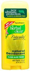 Herbal Clear Natural Deodorant - Clear Aloe Fresh (2.65 oz)