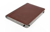 M-Edge GO! Leather Kindle Jacket with Hinge (Fits 6" Display, 2nd Generation Kindle), Smooth Mocha Brown