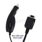 for Pantech Reveal C790 Premium Blue LED Car Charger