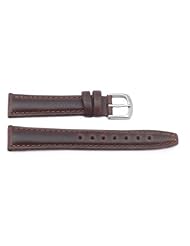 Hadley Roma Brown 8mm Ladies Oil-Tan Water Resistant Leather Watch Strap