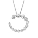 14K White Gold Diamond Journey Pendant - 1.50 Ct.