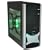 Xion Solaris Black/Green ATX Mid-Tower Case with Clear Side, Front USB and Audio Ports and 450-Watt Power Supply
