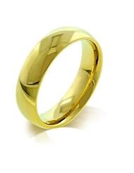 5 mm IPG Gold Stainless Steel Band Ring