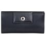 Women's Tri-Fold Blue/Palladium Pig Skin Wallet: Blue/Palladium Wallet