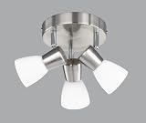 Trio Halogen Rondell  Nickel matt Glas opal matt � 25 cm Glas � 6 cm