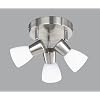 Trio Halogen Rondell  Nickel matt Glas opal matt � 25 cm Glas � 6 cm