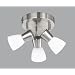 Trio Halogen Rondell  Nickel matt Glas opal matt � 25 cm Glas � 6 cm