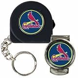 MLB St. Louis Cardinals 6' Tape Measure, Key Chain & Money Clip Set