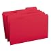 Smead 1/3-Cut File Folders, Heavy Duty Reinforced Tab, Legal Size, Red, 100 Per Box (17734)