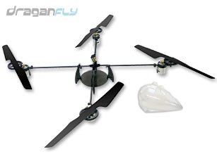31MSAmuAIdL Draganflyer RC Helicopter Complete Airframe   Includes Frame, Motors, Gears, & Rotors