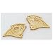 14k NFL Carolina Panthers Earrings - M904