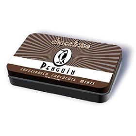 Penguin Caffeinated Chocolate Mints 1.75 ounces of Minty Caffeinated Chocolate Candy