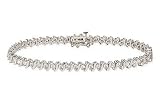 2 Carat Diamond 10K White Gold Tennis Bracelet