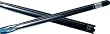 Pool Cue in Ebony Stained Maple with Ivory / Blue Weight: 20 oz.