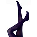 Ladies/Womens Plain Cotton Lycra Tights (1 Pair)