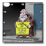 The End Is Near. Visit Our Website - 10x10 Wall Clock