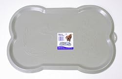 Omega Paw Pearilized Pebble Hungry Pet Bone Mat, Assorted Colors