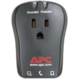 31MSRRWdkmL. SL160  APC P1T 1 OUTLET TRAVEL SURGE PROTECTOR WITH TELEPHONE PROTECTION