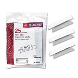 Vinyl Tabs, 1/3 Cut, Removable White Insert, 3-1/2, Clear, Sold as 1 pack