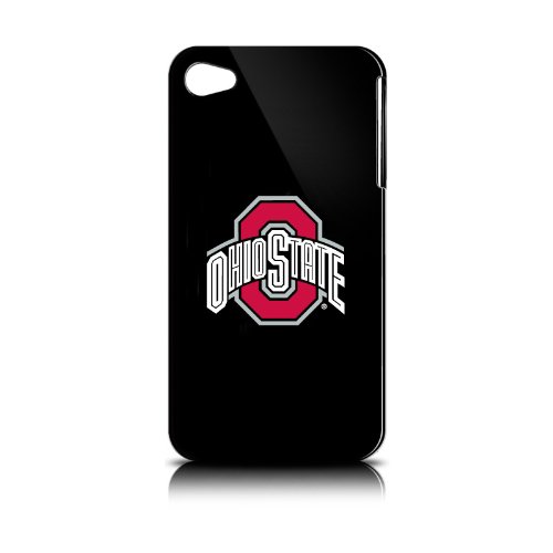 NCAA Ohio State Buckeyes Varsity Jacket Hardshell Case for Apple iPhone 4, Black