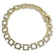 14k Gold Linked Squares Diamond 2 2/5ct Bracelet