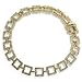 14k Gold Linked Squares Diamond 2 2/5ct Bracelet