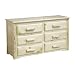 Dresser – 6 Drawer Varnished