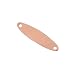 Solid Copper Blank Stamping Tapered Oval Connector Link 24x6mm (1)