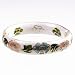 White Floral Cloisonné Bracelet - Colorful, Elegant and Inexpensive Gift for Someone Special White Floral Cloisonné Bracelet - Colorful, Elegant and Inexpensive Gift for Someone Special