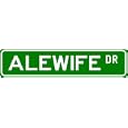 ALEWIFE Street Sign ~ Fishing ~ Great Fish Sign for your Lodge, Gameroom, Basement, Garage, Barn